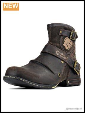 Women's Ankle Booties Leather Zip-up Chukka Boots Handmade Western Retro